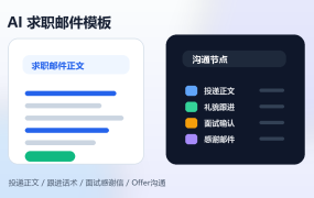 AI求职邮件模板:投递正文、跟进话术、面试感谢信